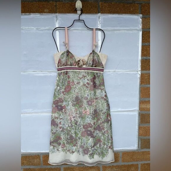 Maurizio pecoraro floral print dress size 6 - Picture 1 of 15